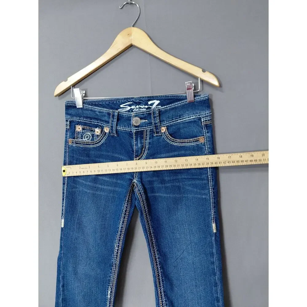 Seven7 Blue Skinny Stretch Jeans Women Size 26